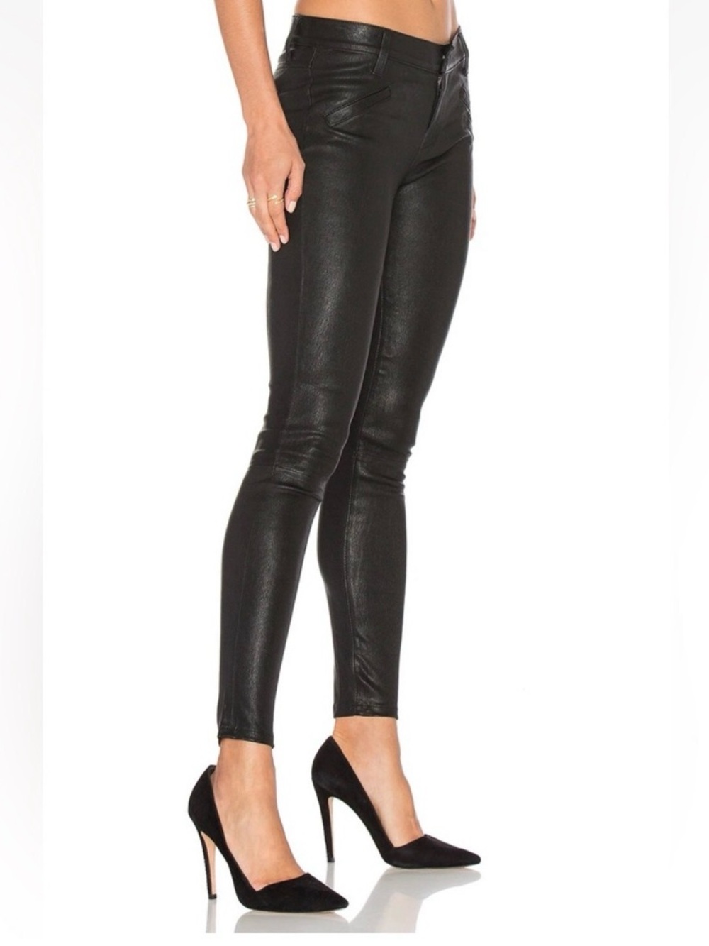 Current/Elliott, The Stiletto Stretchy Leather Like Eighties Style Skinny